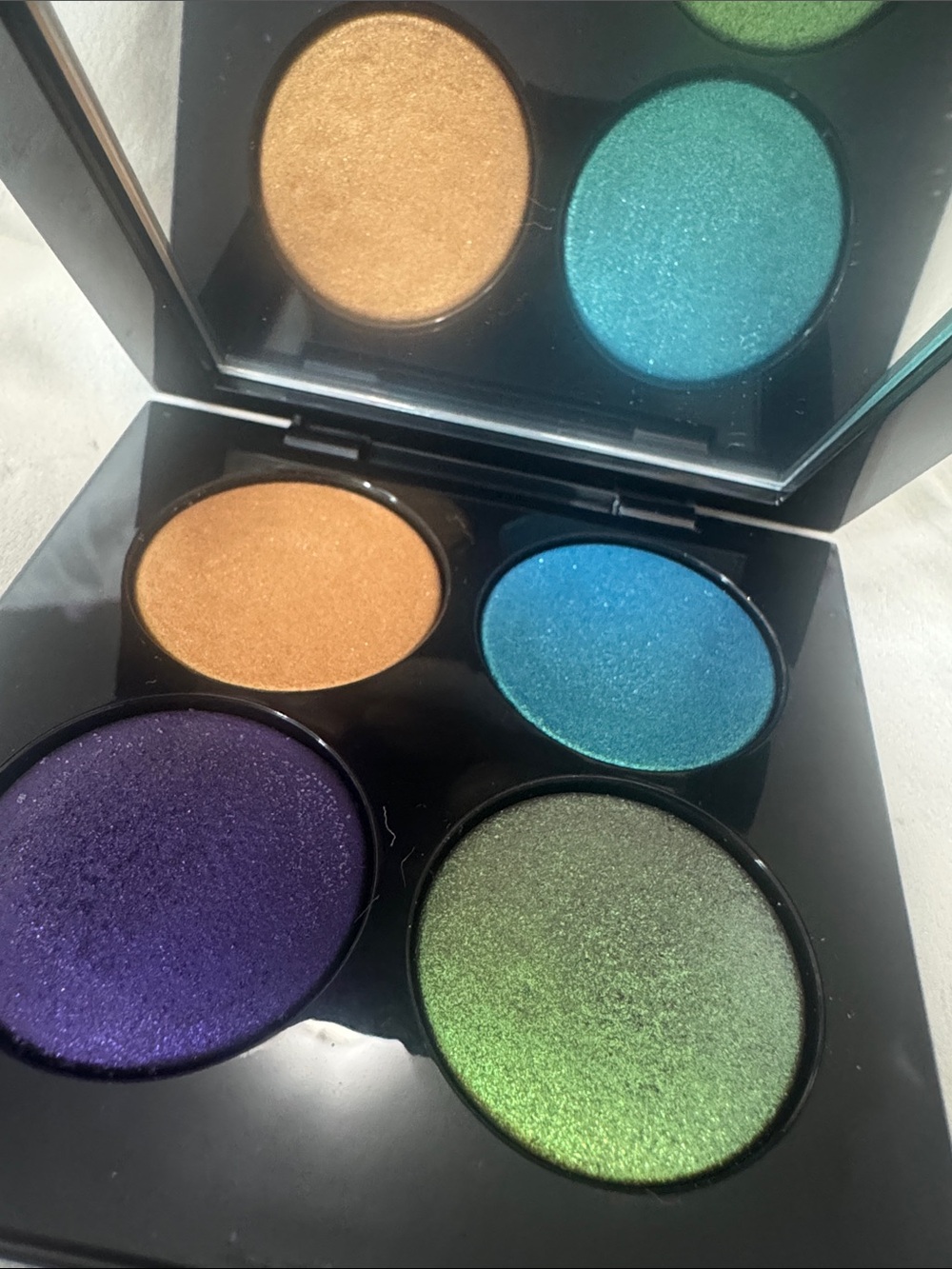 Pat McGrath Labs. Metallic Eyeshadow Quad - Gold, Teal, Purple, Green